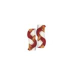Magnum Rawhide Small braid Red 6,5 cm, 40 ks, 540g – Obrázok 3
