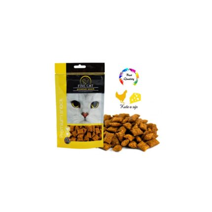 FINE CAT Plnené vankúšiky kura so syrom 80g