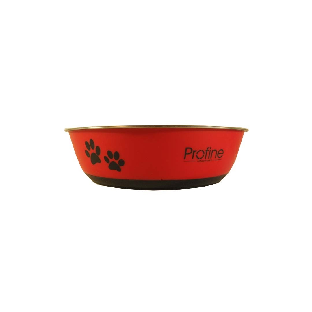 6336_profine-nerezova-miska-400ml-s-gumou-s-cervena Profine nerezová miska 400ml s gumou S (červená) – Obrázok 1