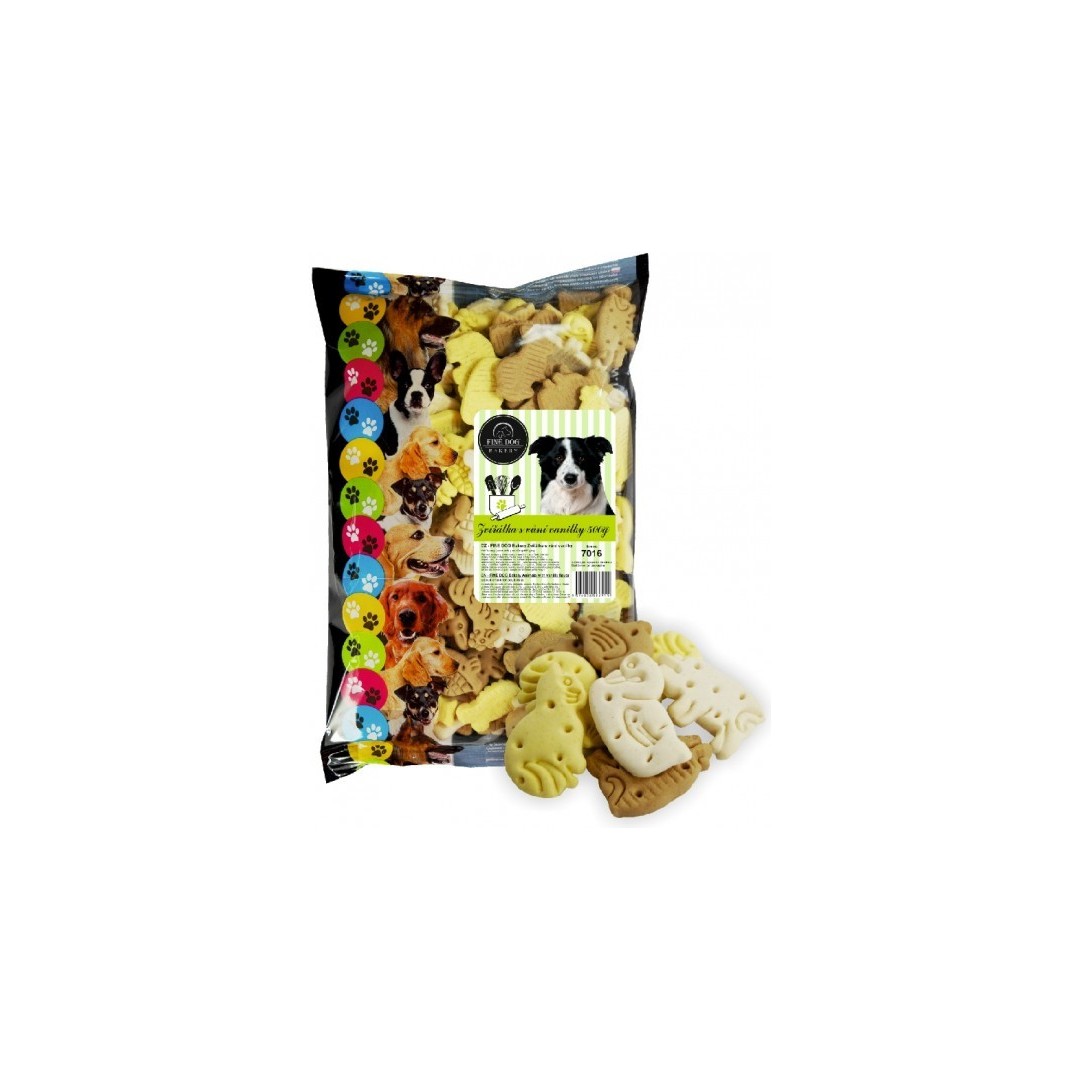 6975_fine-dog-bakery-zviratka-s-vuni-vanilky-500g Fine Dog Bakery zvieratka s vanilkovou vôňou 500g – Obrázok 1