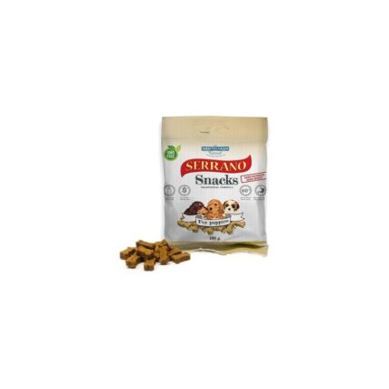 Serrano Snack pre šteňa 85 g - tréningové kostičky