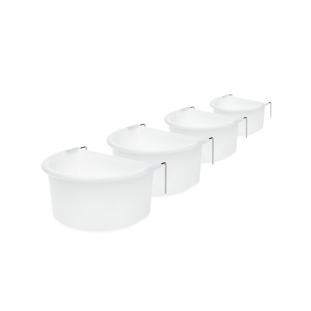 bird-feeder-half-round-white Sada kŕmítok 7,9,10,11 cm – Obrázok 1