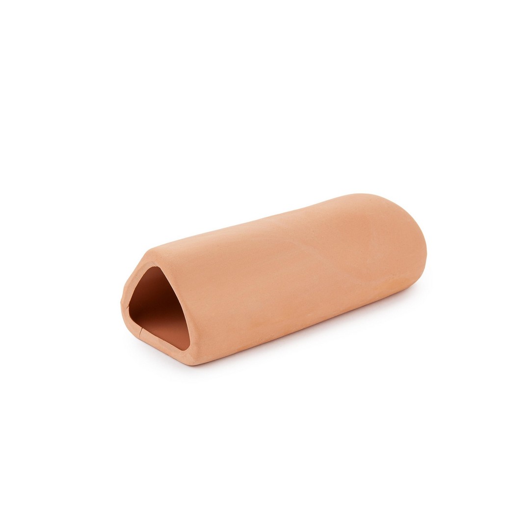 ceramic-decoration-tunnel-for-aquarium-and-terrarium-happet-u926-14-cm Tunel 14cm svetlý – Obrázok 1