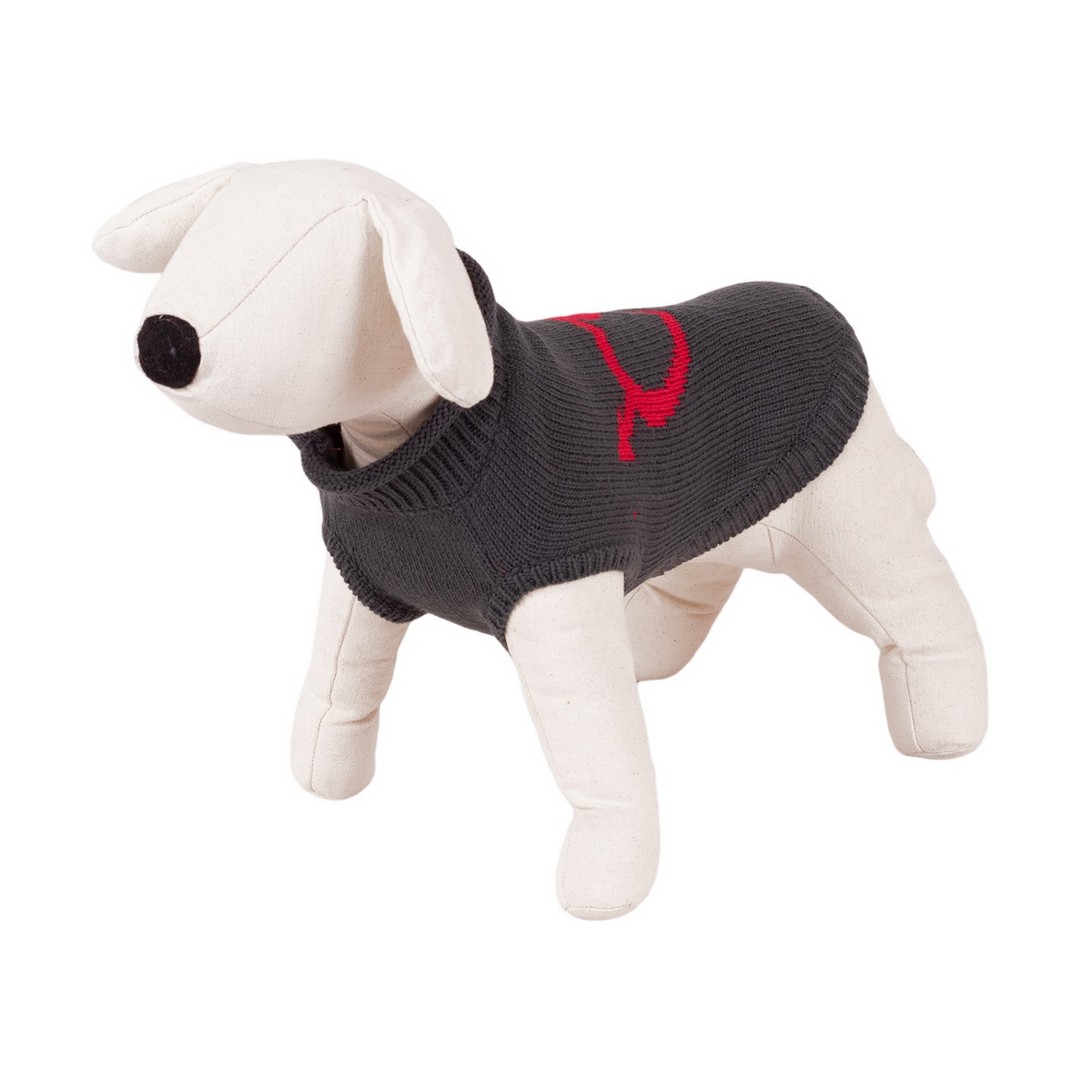 classic-dog-sweater-happet-440l-grey-l-35cm Classic Dog Sweater - Happet 440L - Grey L - 35cm – Obrázok 1