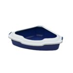 Corner Cat Litter Tray / Blue - Happet
