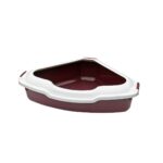 Corner Cat Litter Tray / Red - Happet