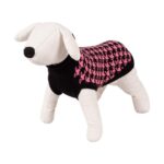 Dog Sweater - Happet 390S - Black & Pink Houndstooth S - 25cm