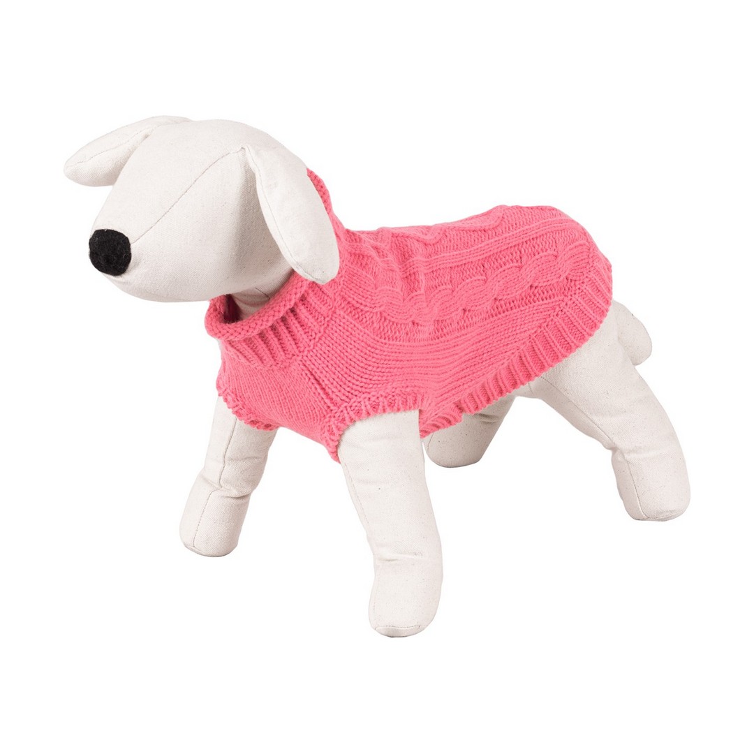 dog-sweater-knitted-pattern-happet-49xl-pink-xl-40cm Dog Sweater / Knitted Pattern - Happet 49XL - Pink XL - 40cm – Obrázok 1