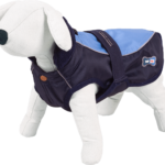 Nepremokavá bunda s golierom modrá XS-25 cm