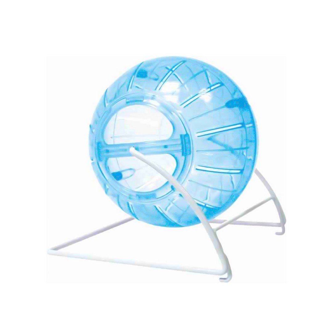 hamster-jogging-ball-4-in-1-blue-11-5-cm-happet Guľa pre hlodavce 4 v 1 – Obrázok 1