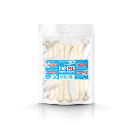 Rawhide Pressed Bone / White - Happet PB28 - 30 cm / 3pcs
