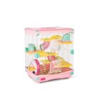 Rodent Cage GREMI Adventure Land / L Double Pink - Hamster
