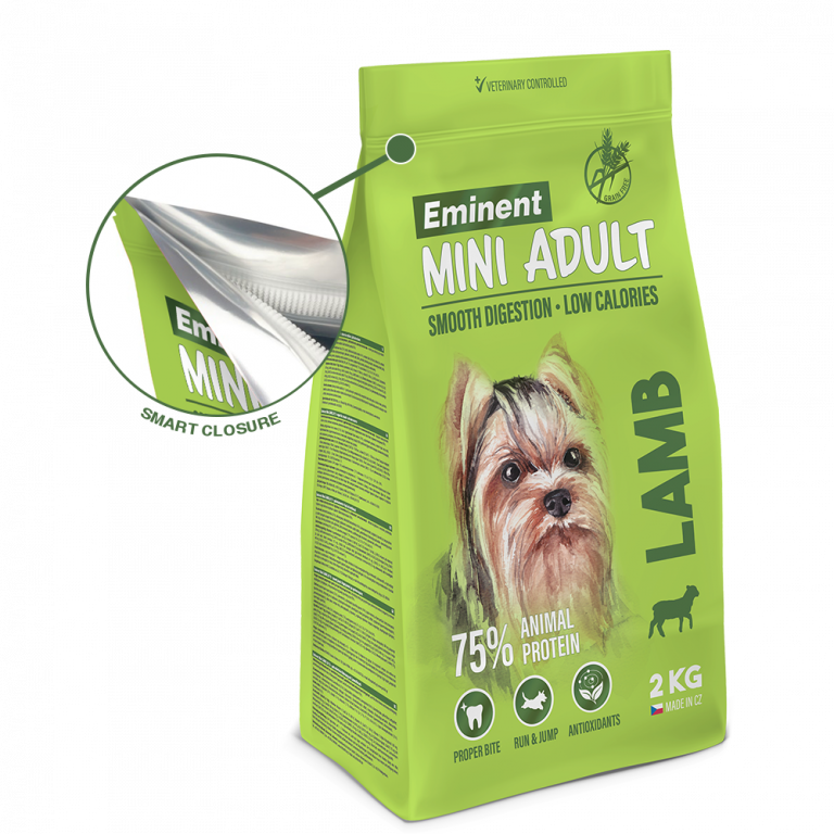 Eminent mini jahňa Eminent Adult Mini jahňacie 2 kg – Obrázok 1