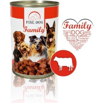 FINE DOG Family konzerva pre psov hovädzia 415g