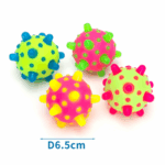 LED blikajúca lopta meteor 6,5 cm