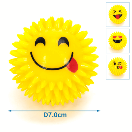 LED blikajúce slniečko pískacie 7 cm