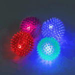 LED blikajúca lopta s ostňami 7,5 cm – Obrázok 7
