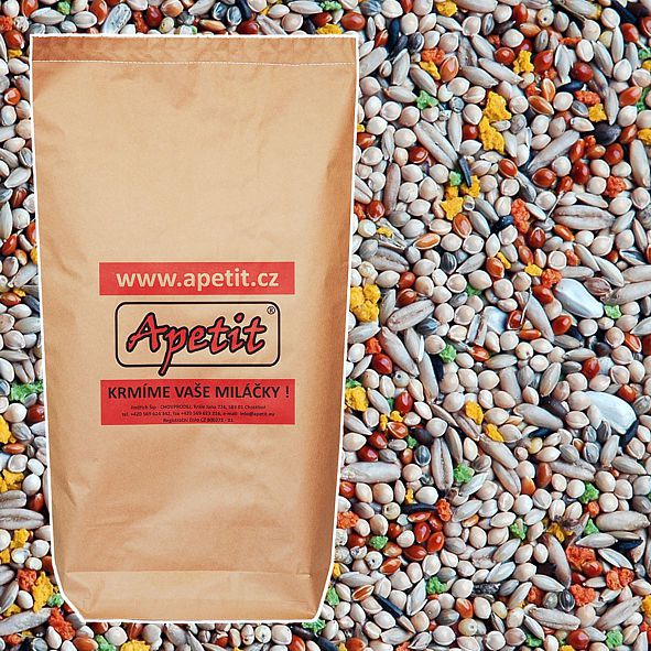 vreckové krmivo pre andulky Extra mix pre andulky 25 kg – Obrázok 1