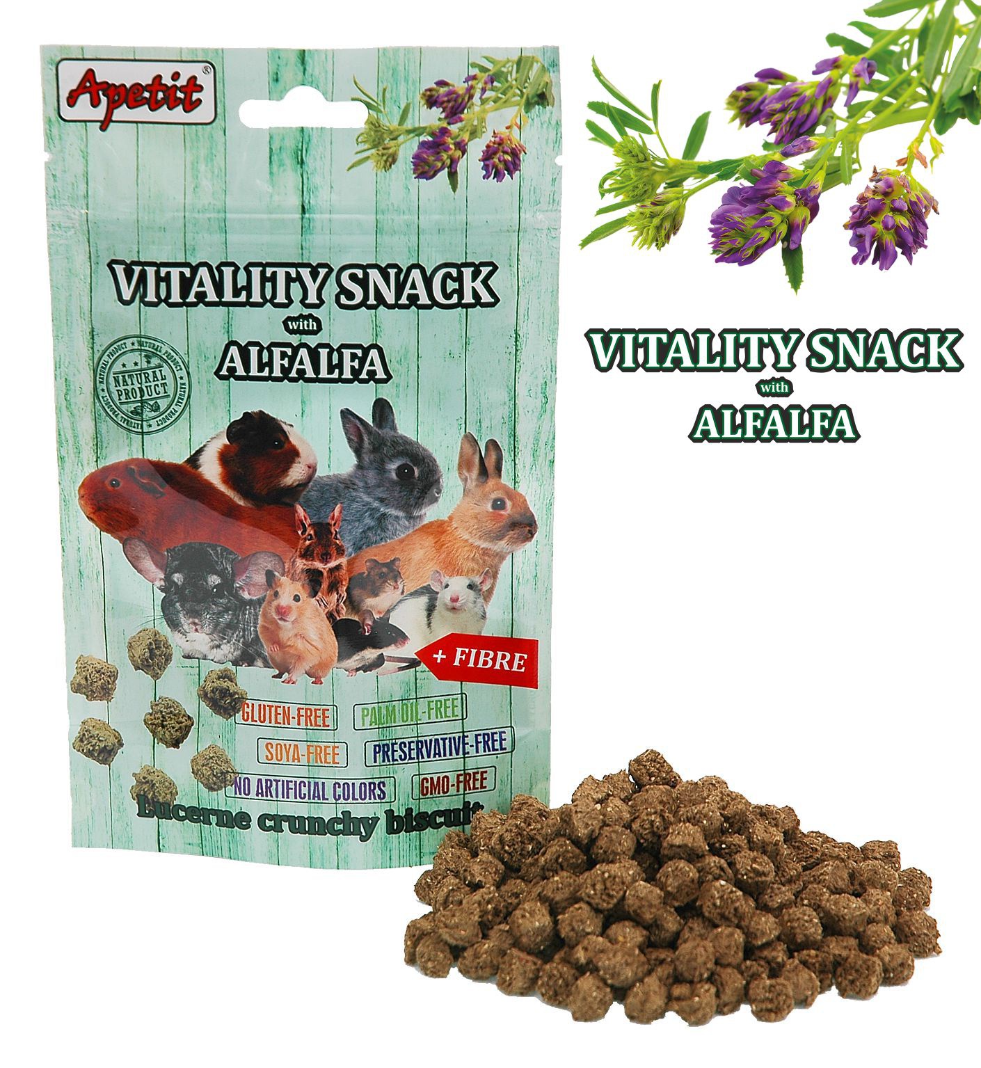Vitality snack s lucernou 80 g Vitality snack s lucernou 80 g – Obrázok 1