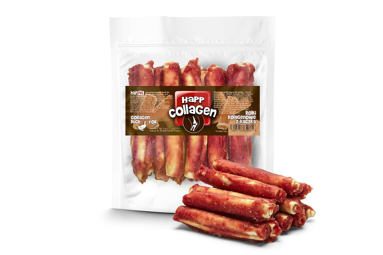 Kolagénové rolky s kačicou 500 g Kolagénové rolky s kačicou 500 g – Obrázok 1