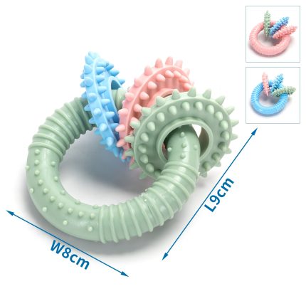 Krúžok dentálny TRIPLE LINK 9x8 cm