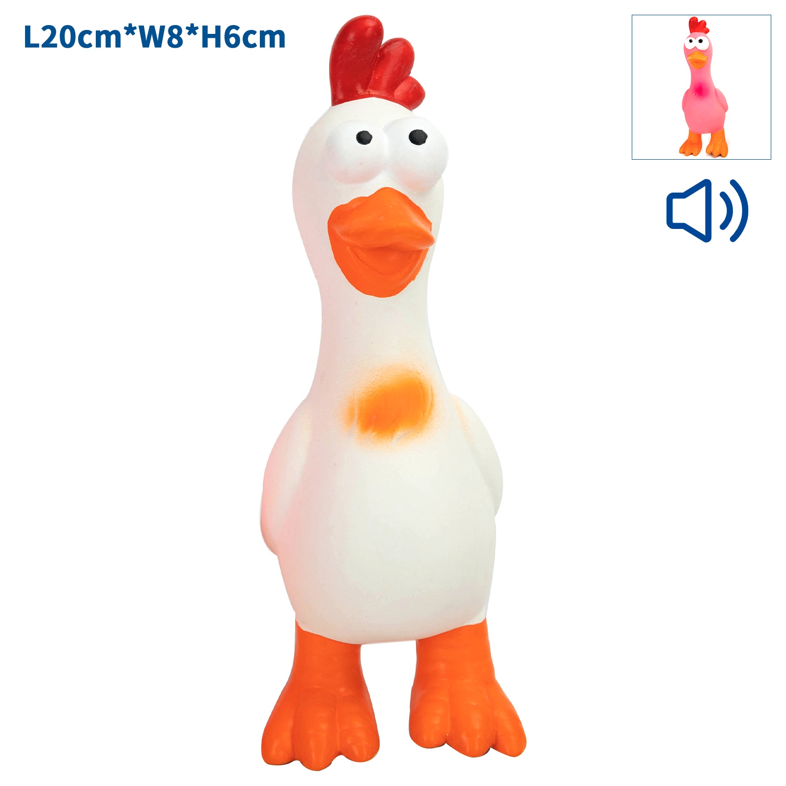 f0ac1da2-0391-4cde-a5f7-239e02319c3e Latexová kačička 20x8x6 cm – Obrázok 1