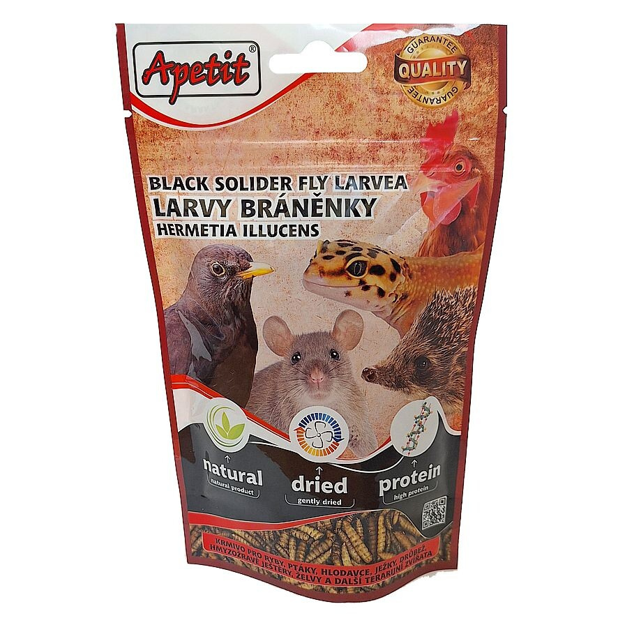 sušene larvy branenky Sušené larvy muchy branenky 50 g – Obrázok 1